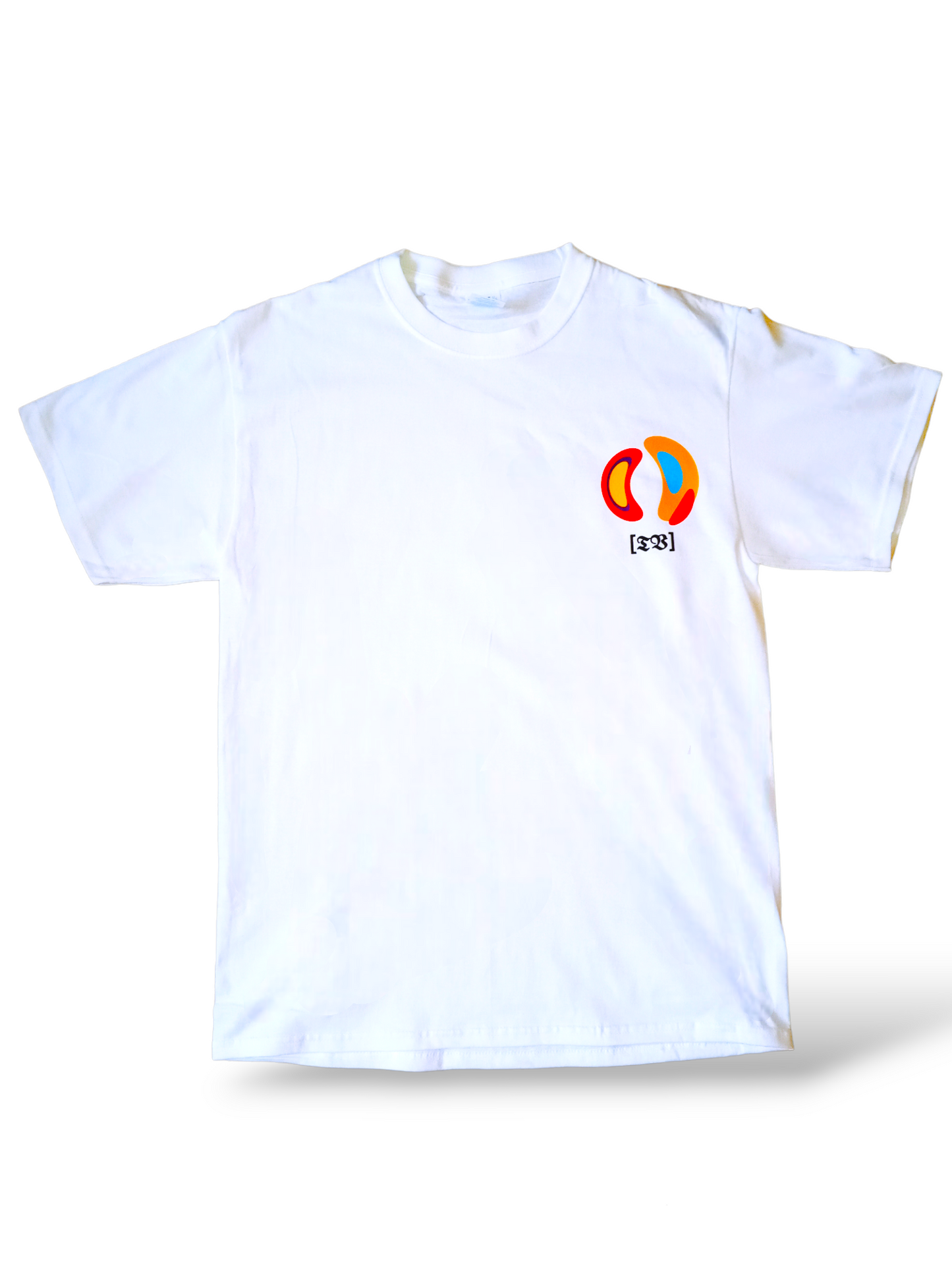 100% COTTON. PRINTED TRIBEVISION LOGO CENTER FRONT. PRINTED TRIBEVISION WORLDWIDE LOGO ON CENTER BACK. WASH IN ALL WHITES.