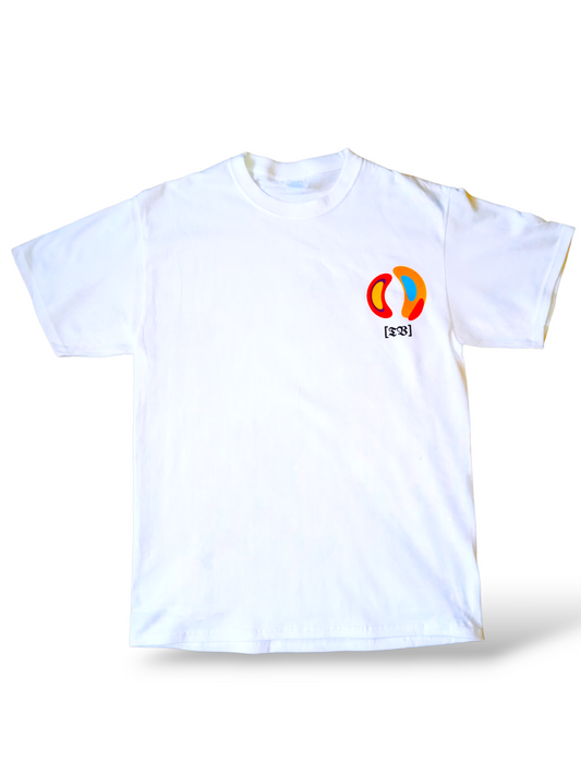 100% COTTON. PRINTED TRIBEVISION LOGO CENTER FRONT. PRINTED TRIBEVISION WORLDWIDE LOGO ON CENTER BACK. WASH IN ALL WHITES.